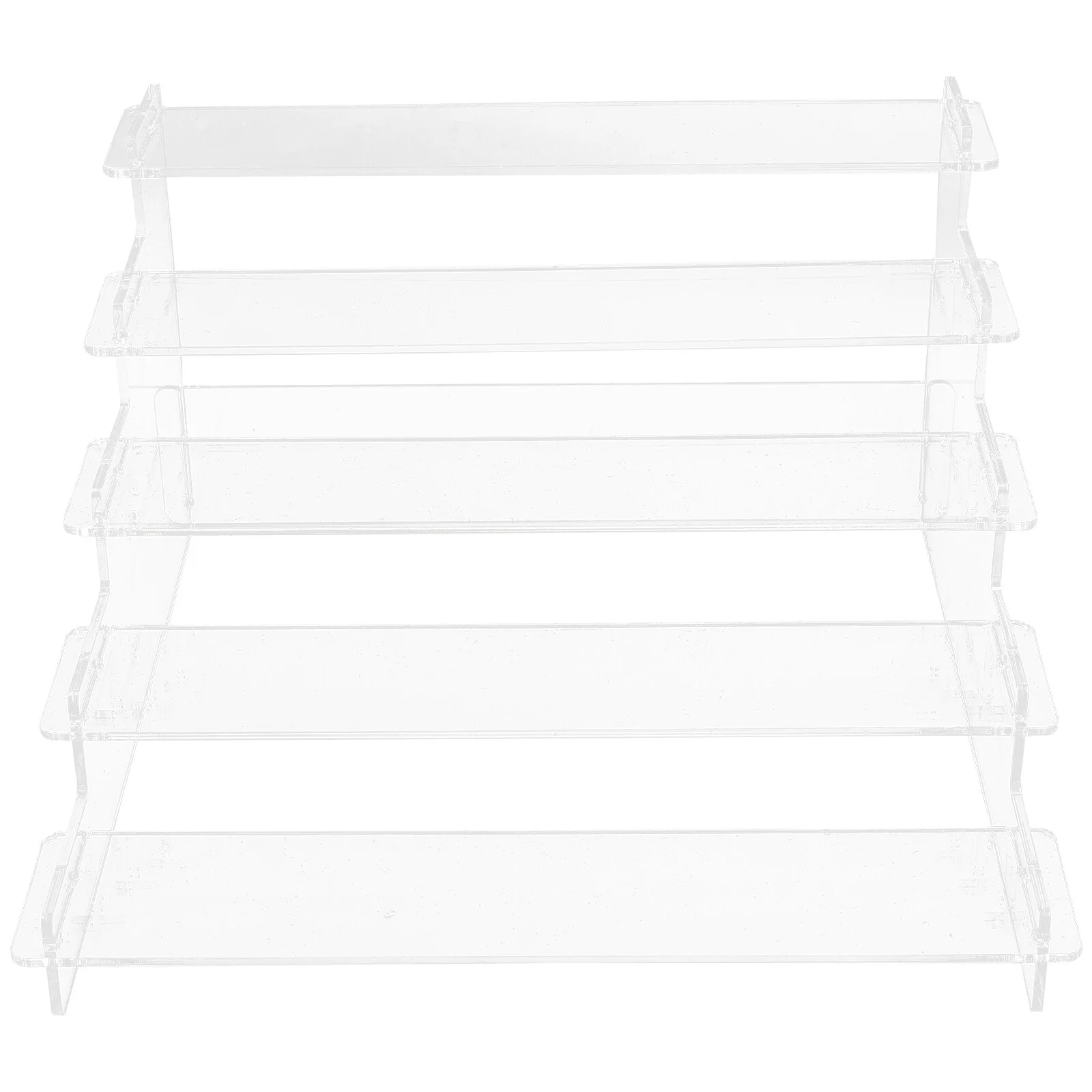 

Transparent Ladder Display Rack Clear Cupcake Stand Necklace Holder Jewelry Box Perfume Organizer Stair-type