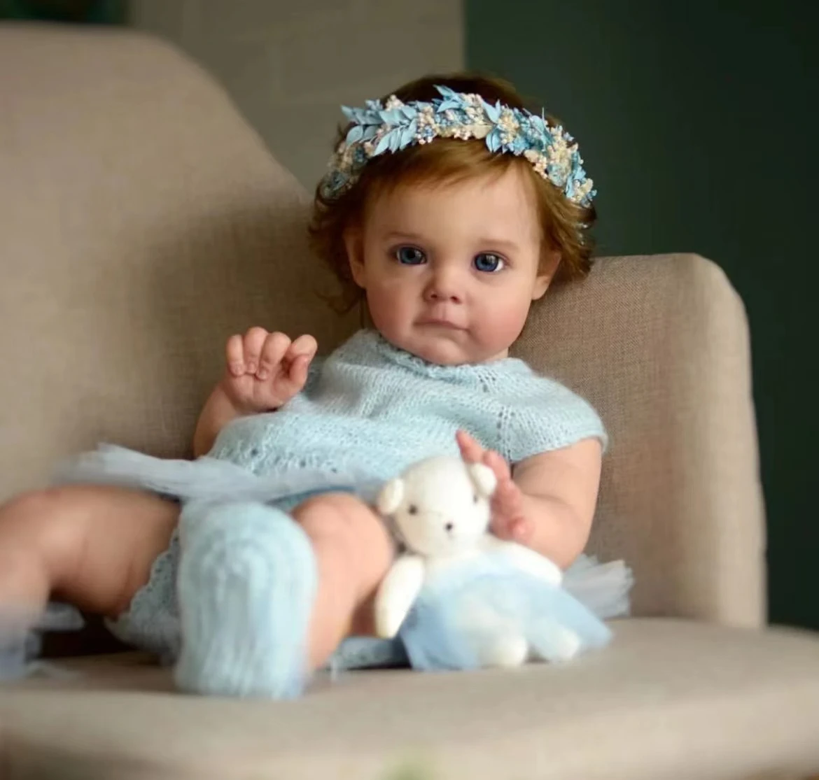 

FBBD команда художников ручной работы 50 см Мэгги Реалистичная мягкая на ощупь настоящая кукла реборн искусство игрушка для детей