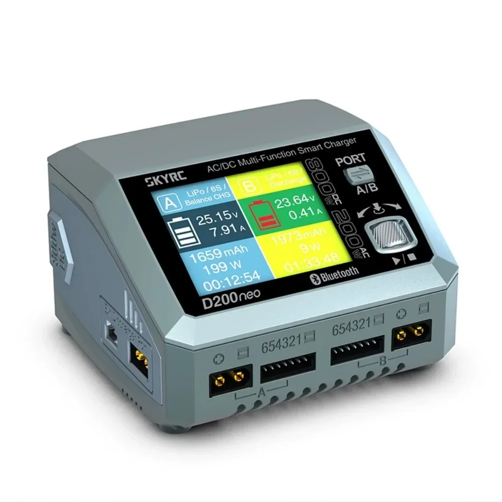 SKYRC D200neo Зарядное устройство AC 200 Вт постоянного тока 800 1-6S Балансное зарядное Lipo