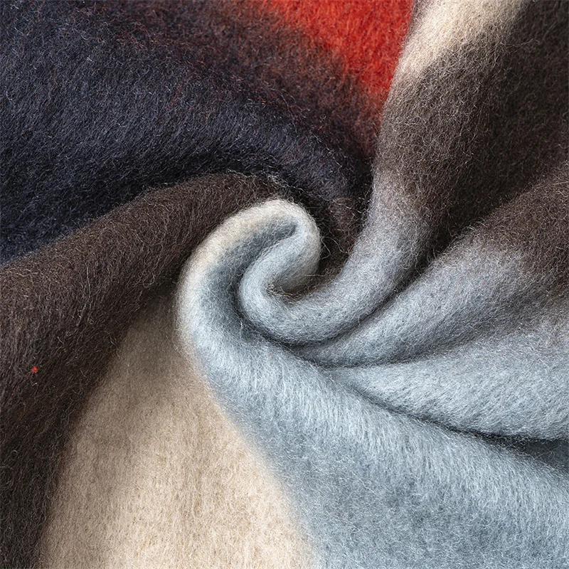 Роскошный брендовый новый зимний шарф, женские кашемировые шарфы с геометрическим рисунком, накидки, шали из пашмины, женские одеяла, палан...