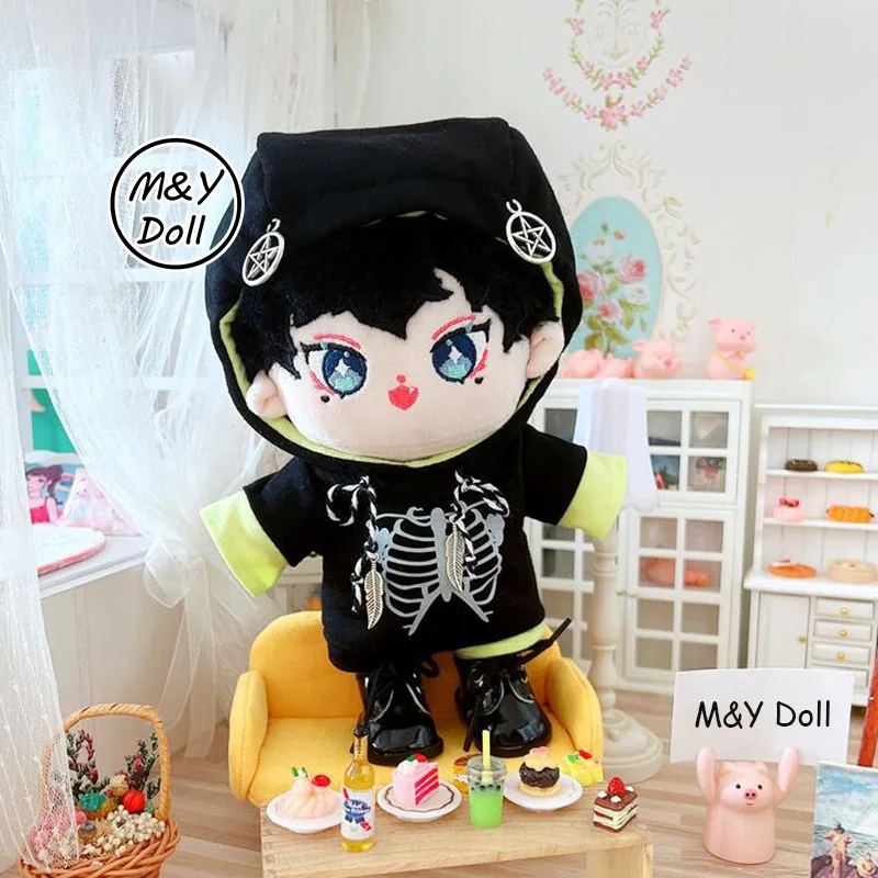 

K-Pop 20CM Doll Replaceable Clothes Skeleton Hoodie Jungkook JIMIN SUGA Got7 Gong Jun Aespa Idol Fans Collection Birthday Gifts