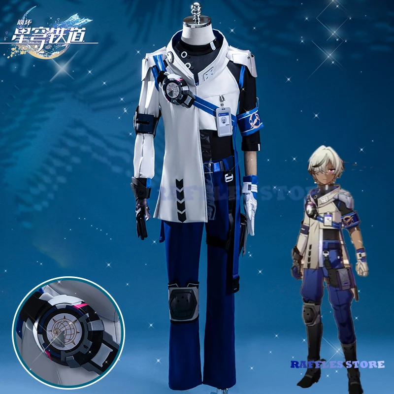 

Honkai Star Rail Arlan Cosplay Wig Costume Male Honkai Impact Blade Wig Full Suits Halloween Wigs Cosplays Fullset New Game