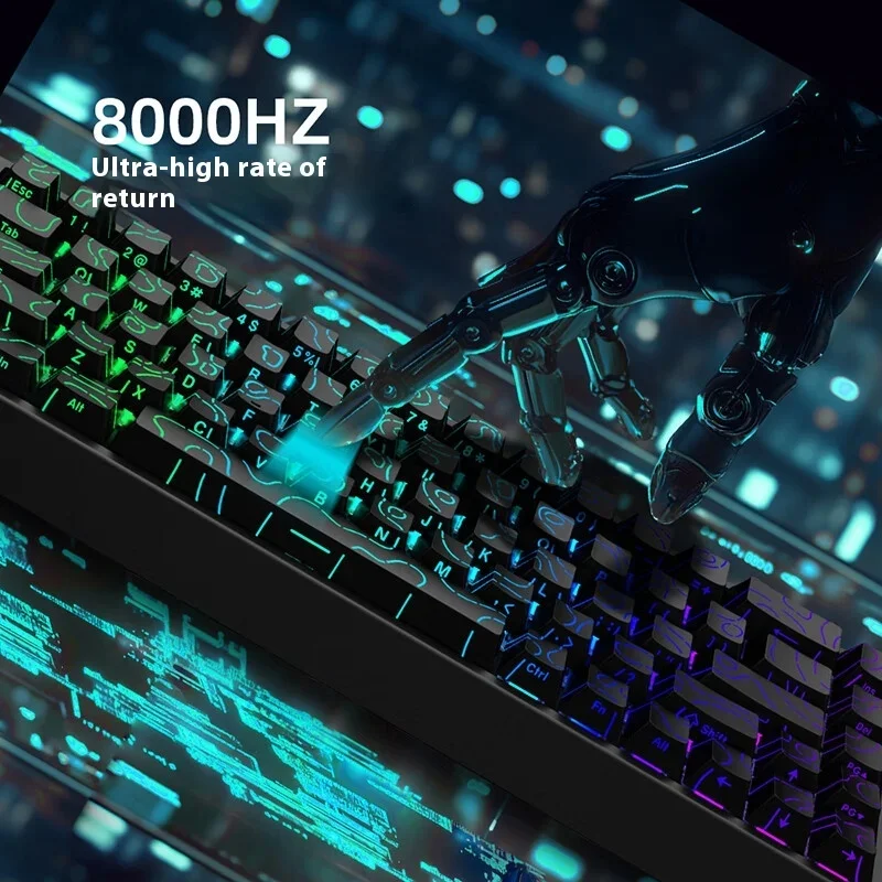 НОВАЯ Игровая магнитная механическая клавиатура IROK Mercury68 PRO MAX RT0,001 мм, 8K, задержка 0,125 мс, проводная игровая клавиатура с RGB-подсветкой (art.: 3920d1fc7fddd) - 3920d1fc7fddd