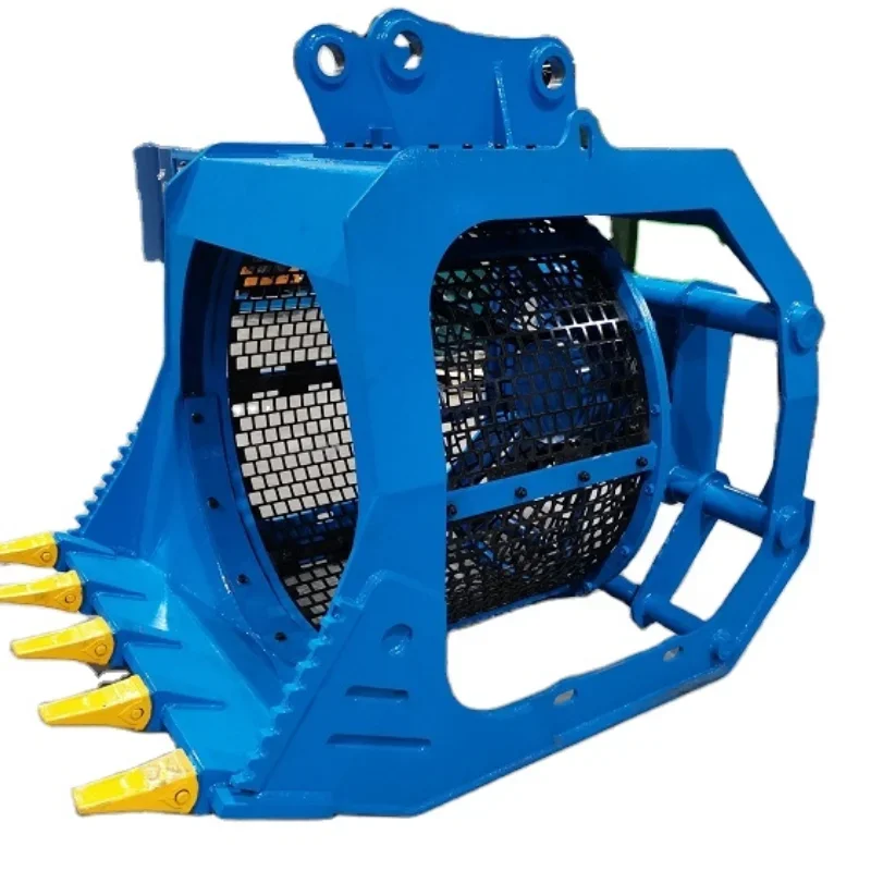 Навесное оборудование для экскаваторов YG. Роторное сетевое ведро. Широко