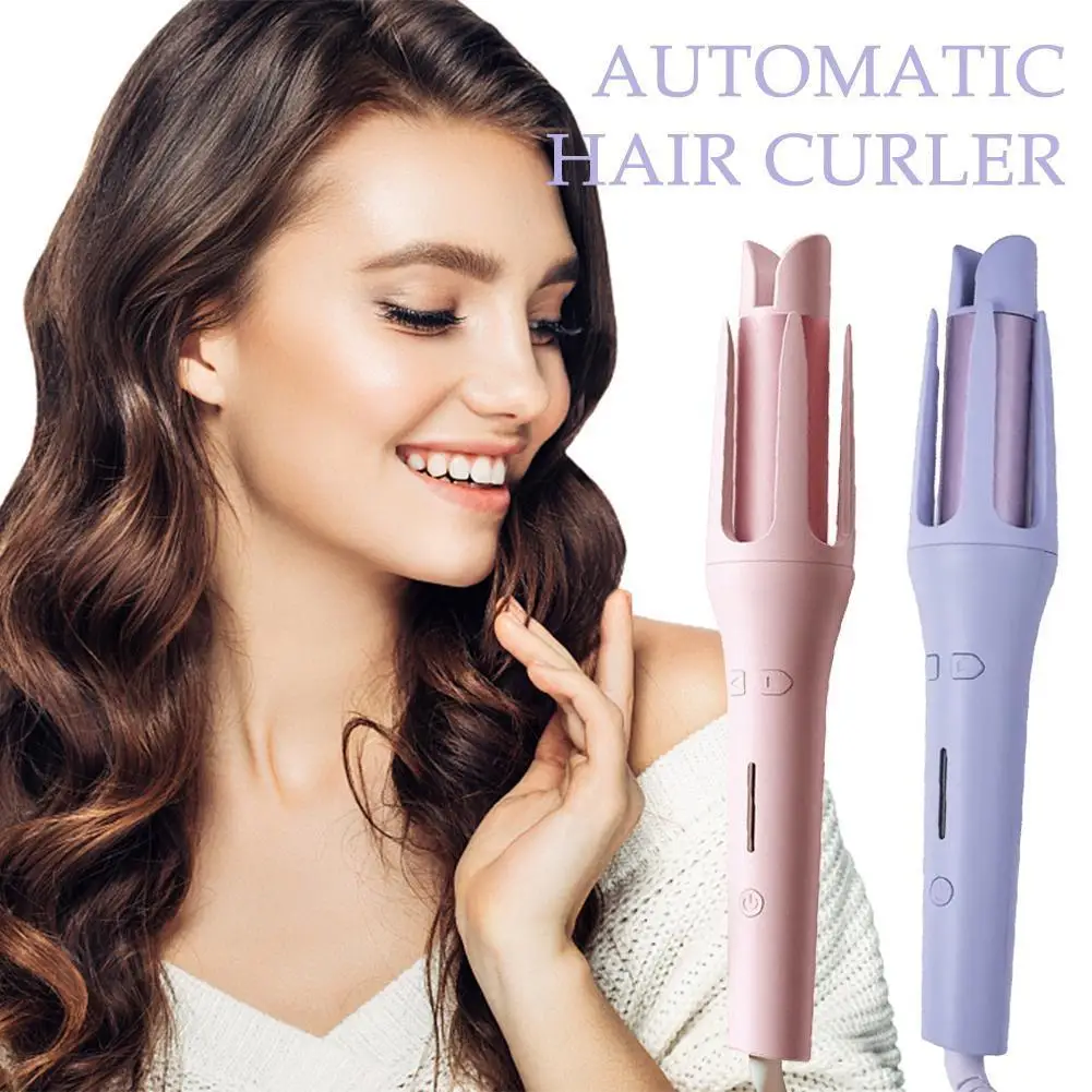 

CkeyiN 32mm Automatic Hair Curler for Women Tourmaline Ceramic Curling Iron Rotating Roller Auto Rotary Fast Heating Stylin O7K0