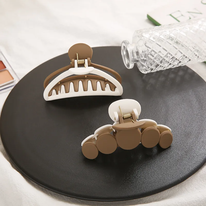 1 шт. Новые контрастные цветные большие заколки для волос элегантные матовые