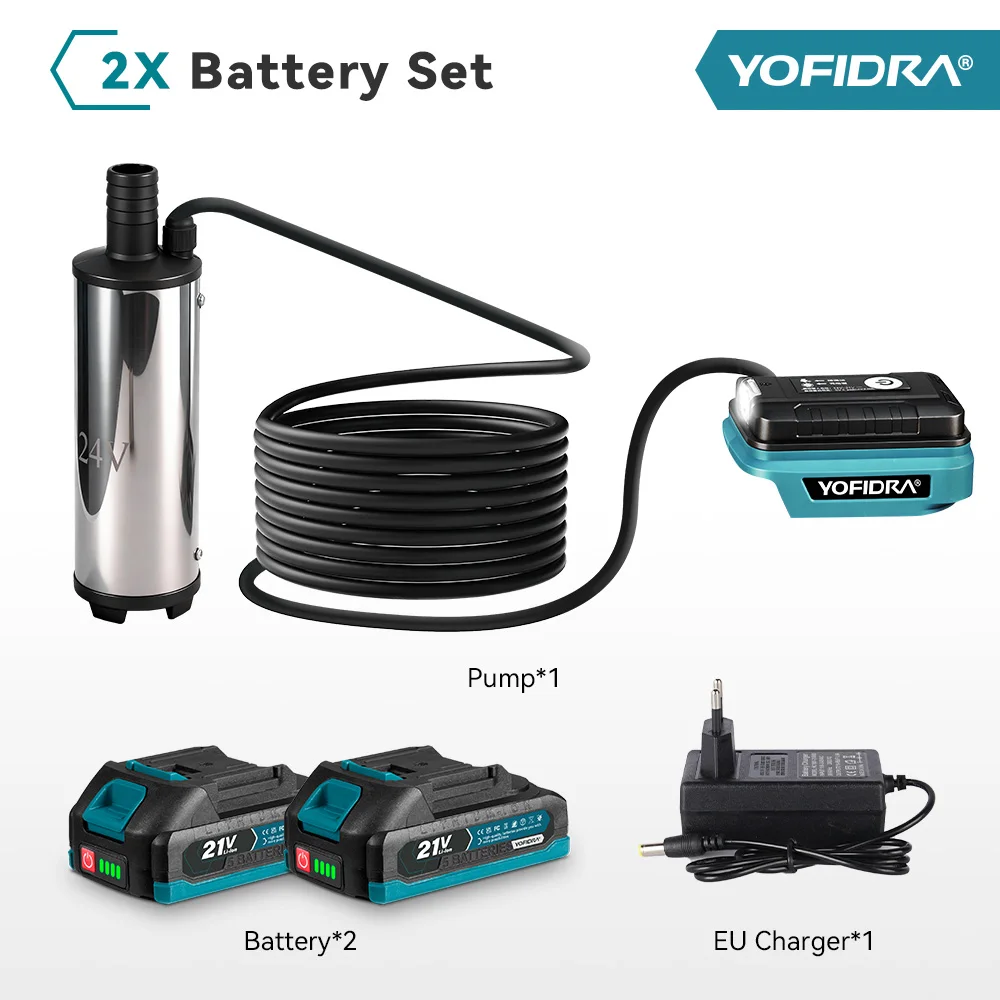 

YOFIDRA электрический погружной насос 50-80 л/мин 21В