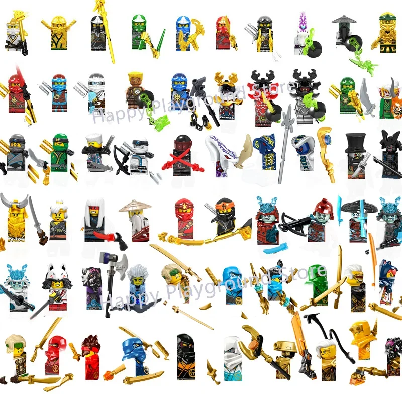 Kai Jay Cole Nya Shinobi Morro's Kid Аниме Фигурки Кирпичи Куклы Lloyd Фигура Строительные блоки