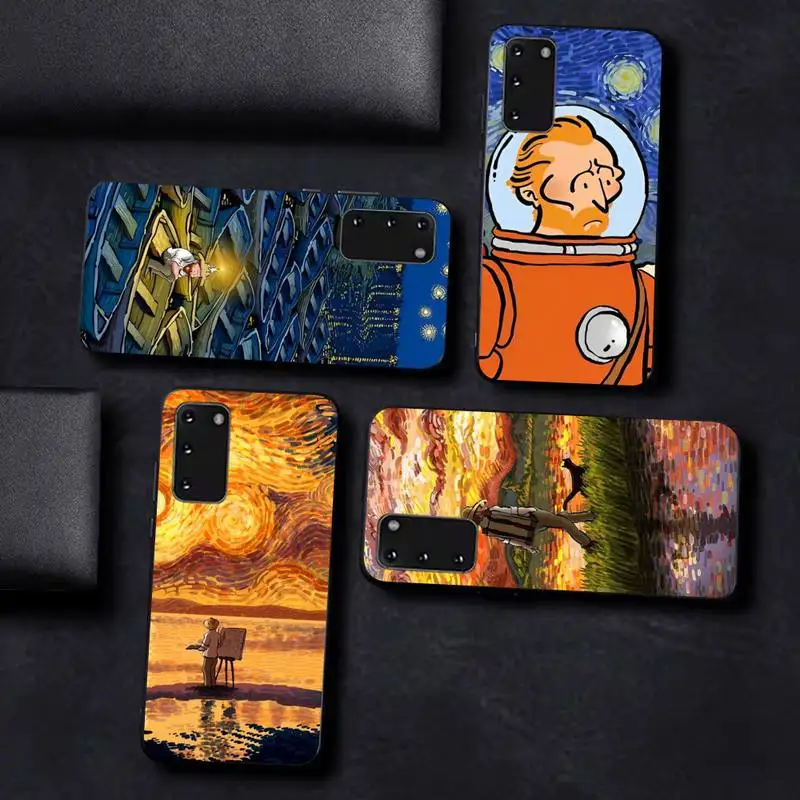 

Van Gogh Starry Sky Art Phone Case For Samsung Galaxy S 20lite S21 S21ULTRA s20 s20plus S21plus 20UlTRA