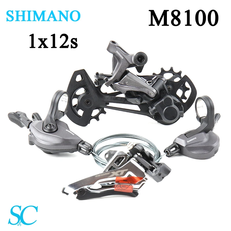 

SHIMANO DEORE XT M8100 2X12 24 Speed MTB Bike Derailleur Groupset Shifter Trigger Lever Clamp FD M8120 RD SGS Bicycle Kit