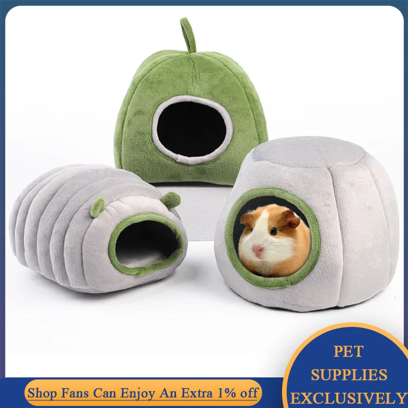 

Soft Plush Winter Warm Cage Hamster House Small Animal Nest Rabbit/Guinea Pig/Squirrel/Mice/Rat Sleepping Bed Pet Keep Warm Nest