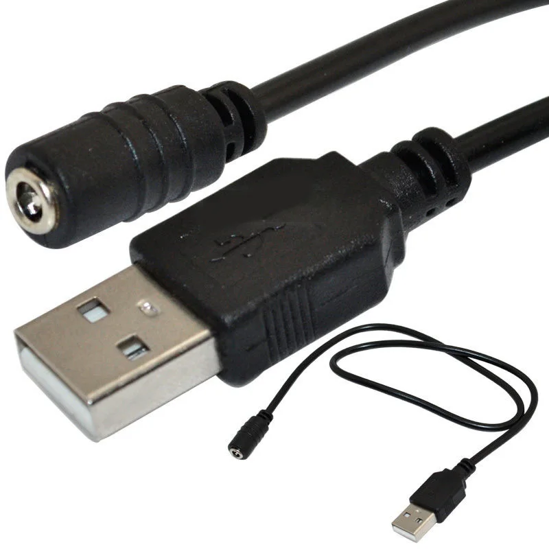 

Pro USB 2.0 A Male Plug To 1.35 X 3.5mm DC Power Jack Female Barrel Cable Newly