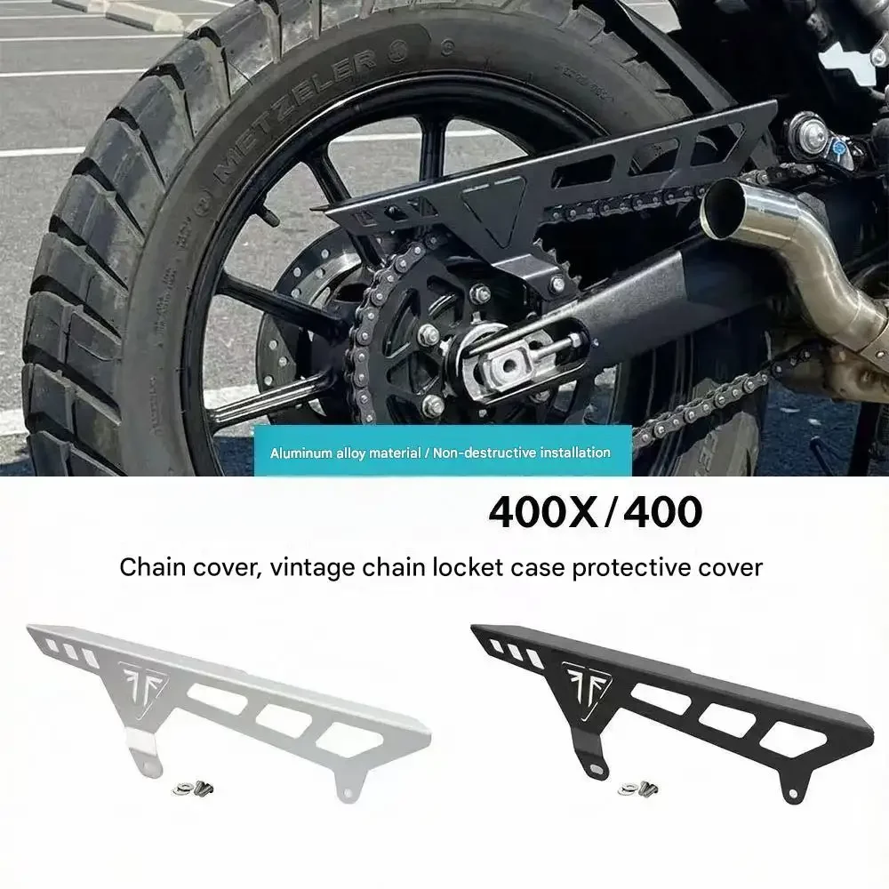Фото Высочайшее качество: Защита цепи для Scrambler 400X/400, аксессуар для защиты коробки шатунов в стиле ретро. №2