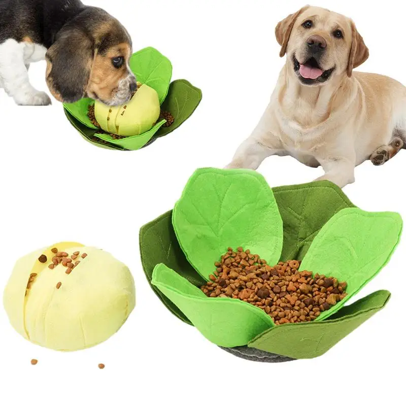 

Dog Cabbage Puppy Feeding Pad Interactive Dog Toy For Smell Training Dogs Mental Stimulation Toys Entertainment