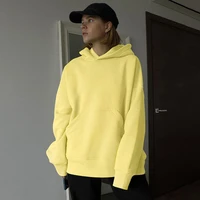 2022 autumn solid color hooded fashion daily wear large pocket sweater hoodie y2k clothes 2000s sweatshirt