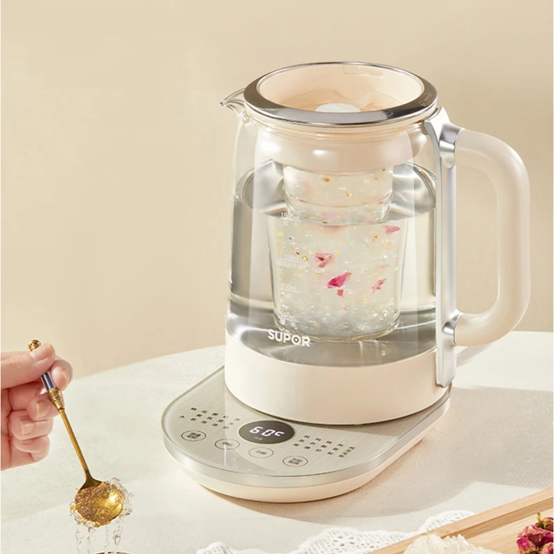 SUPOR Многофункциональный горшок для здоровья 1 5 л Электрический чайник из