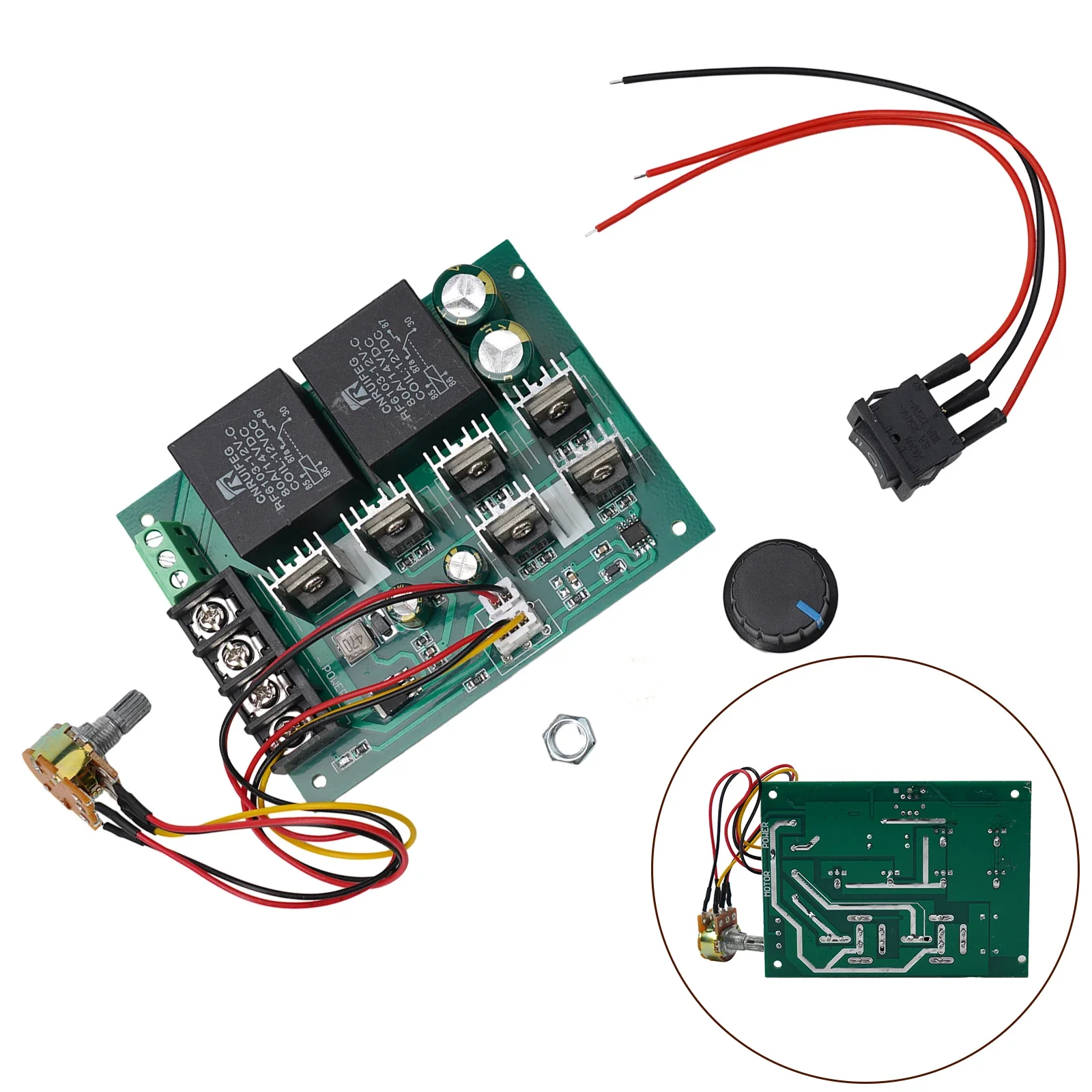 DC 122436 48 В 60 А регулятор скорости двигателя с ШИМ простой в использовании