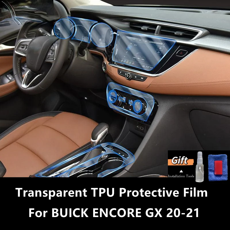 

For BUICK ENCORE GX 20-21 Car Interior Center Console Transparent TPU Protective Film Anti-scratch Repair Film Accessories Refit