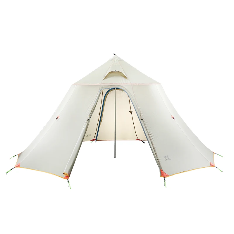 

ASTA GEAR Mountain House 6 Person Camping Wood StoveTent with Snow Skirt Team Pyramid Tents Outdoor Winter Family BBQ Windproof