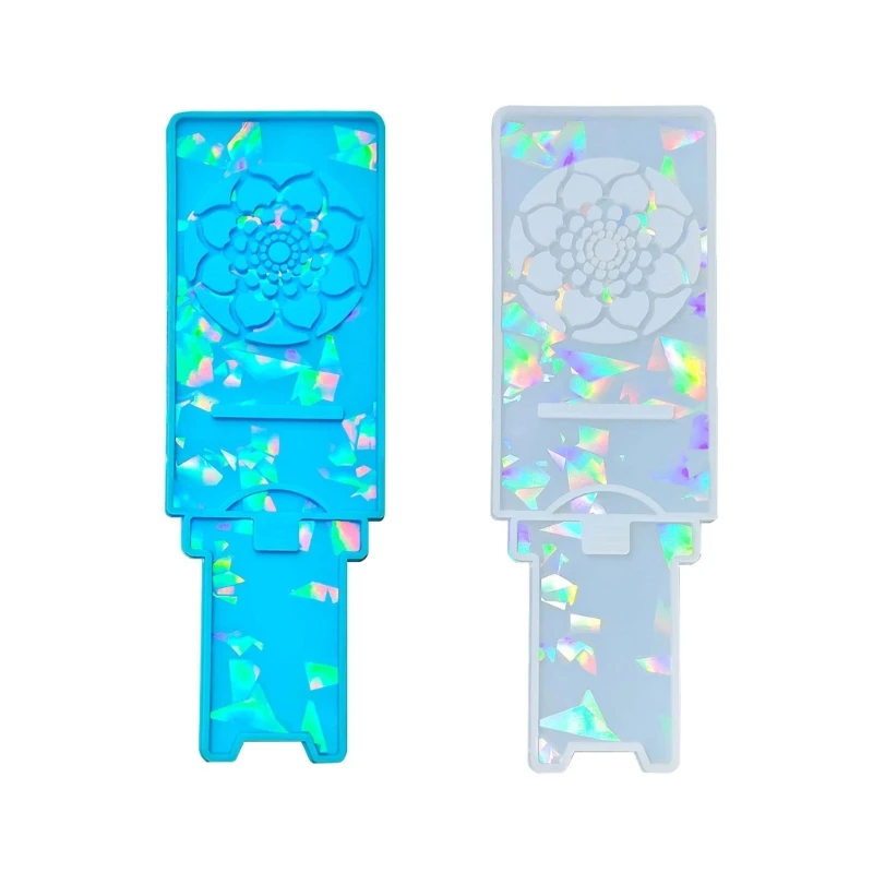 

Phone Stand Epoxy Moulds Rainbow Light Phone Bracket Display Stand Resin Mold