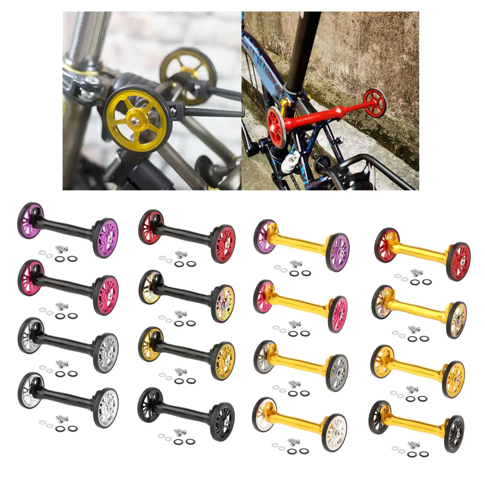 

Складные колеса удлинитель для велосипеда черный яркий цвет