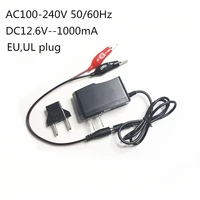dc 12v 12 6v 1a li ion battery charger ac100v 240v 5060hz 1000ma smart multi functional battery adapter