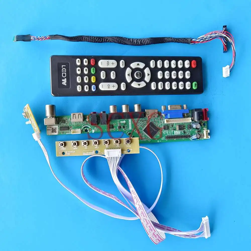 

Fit B156XW03 V2 Display LCD Controller Board LVDS 40 Pin 15.6" TV Analog Signal Kit DIY HDMI-Compatible VGA AV USB 1366 768