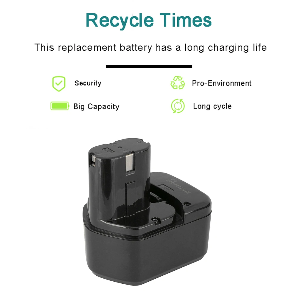 Аккумуляторная батарея для беспроводной дрели Hitachi EB1214S 12 В 4 0 Ач Ni-MH