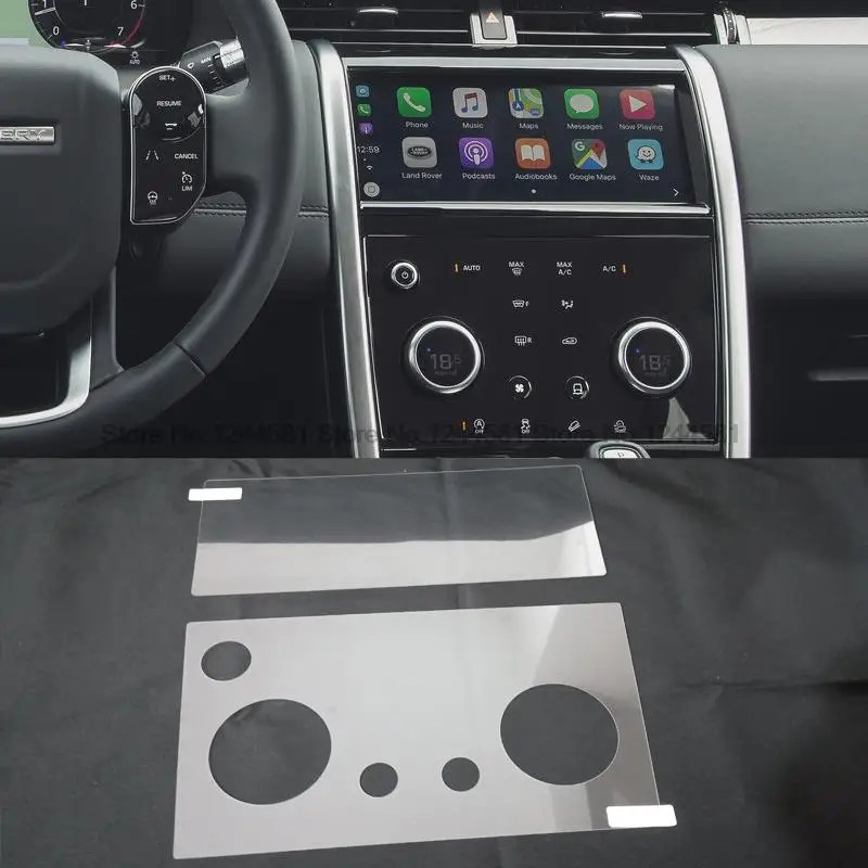 

Автомобильная навигация, закаленное стекло, Защитная пленка для ЖК-экрана, наклейка для кондиционирования воздуха для Land Rover Discovery Sport L550 2020 ...