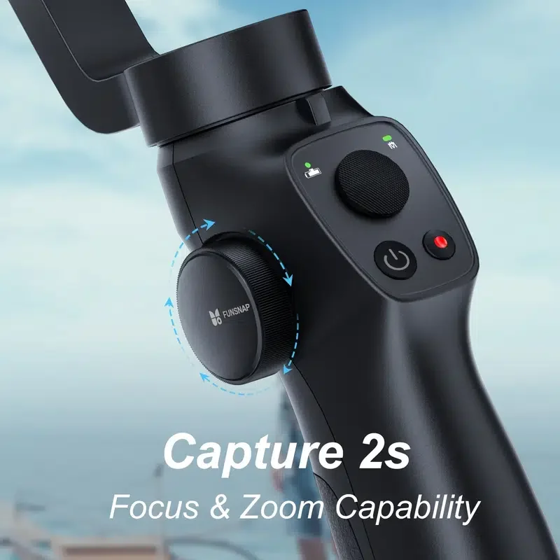 

3-Axis Gimbal Stabilizer for iPhone 13 12 11 Pro Max XS X XR Samsung s21 s20 Android Smartphone, Handheld Gimble with Focus Whee