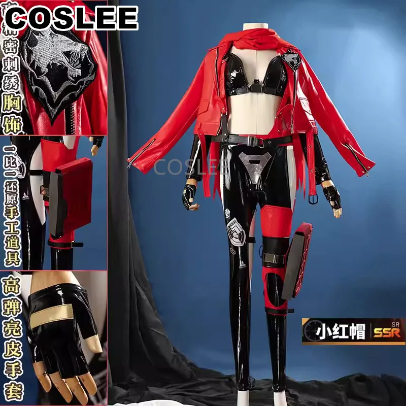 COSLEE Nikke The Goddess Of Victory Красная Шапочка игровой костюм боевая форма косплей наряд