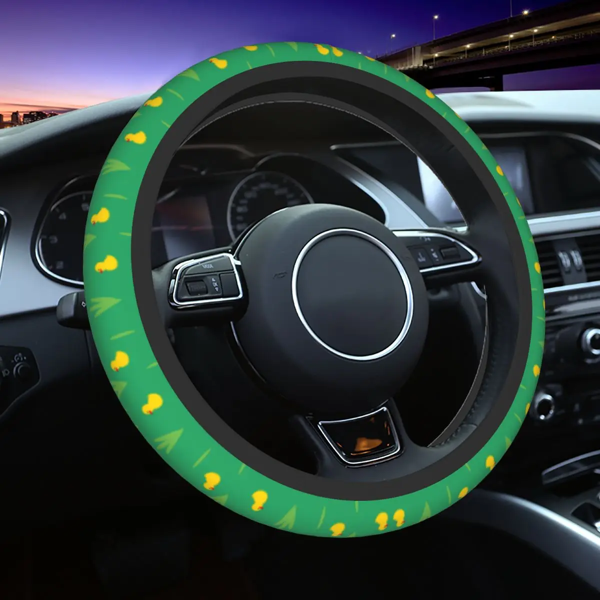 

Симпатичная желтая утка чехол на руль автомобиля 38 см мягкий модный автомобильный Стайлинг автомобильные аксессуары