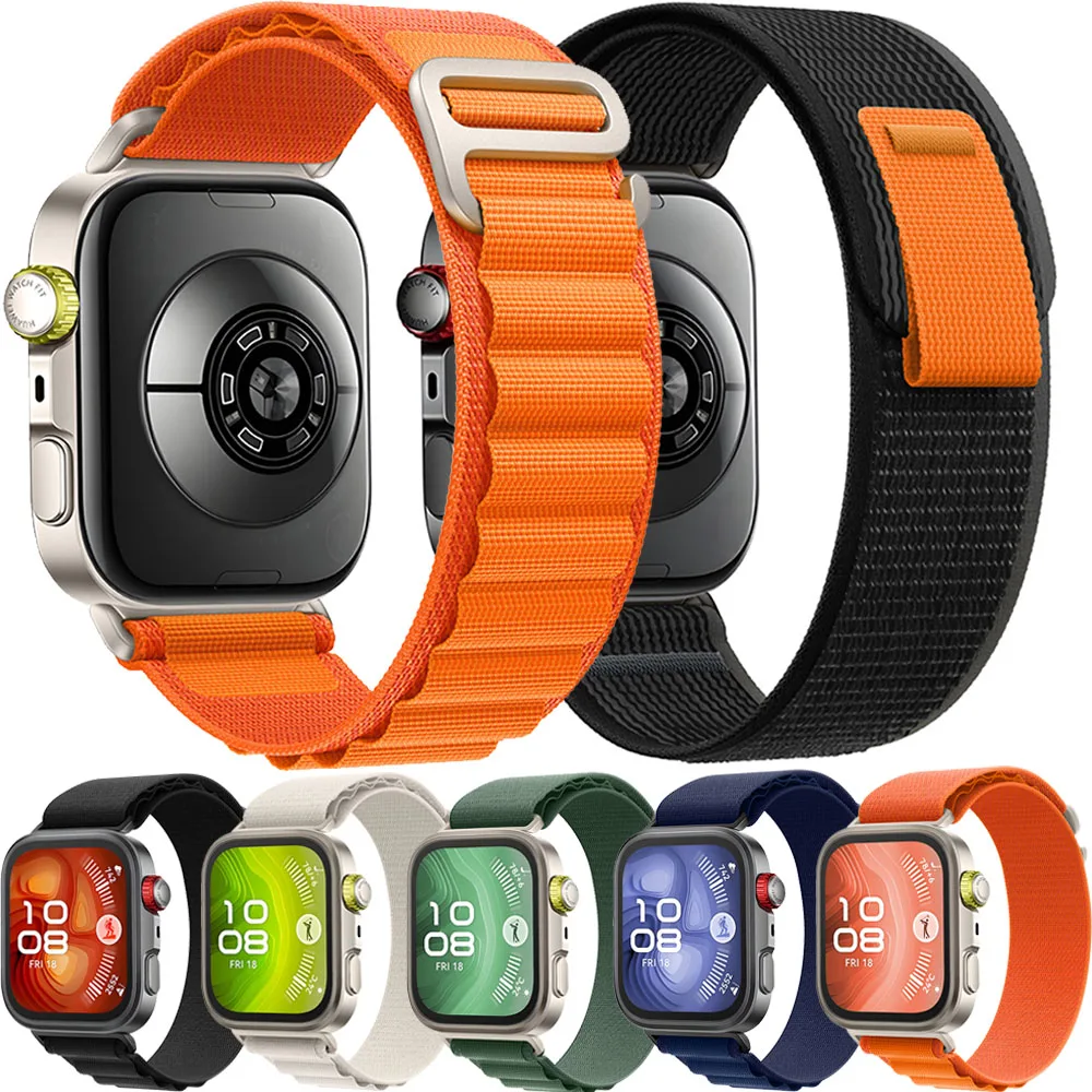 Фото Официальный нейлоновый ремешок Alpine Loop для Huawei Watch Fit 5/4/4 Pro, спортивный браслет для Huawei Watch Fit 5/4/3 Blt №1