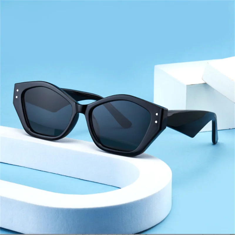 Зеркальные солнцезащитные очки в стиле ретро с двойным лучом и лягушкой мужские