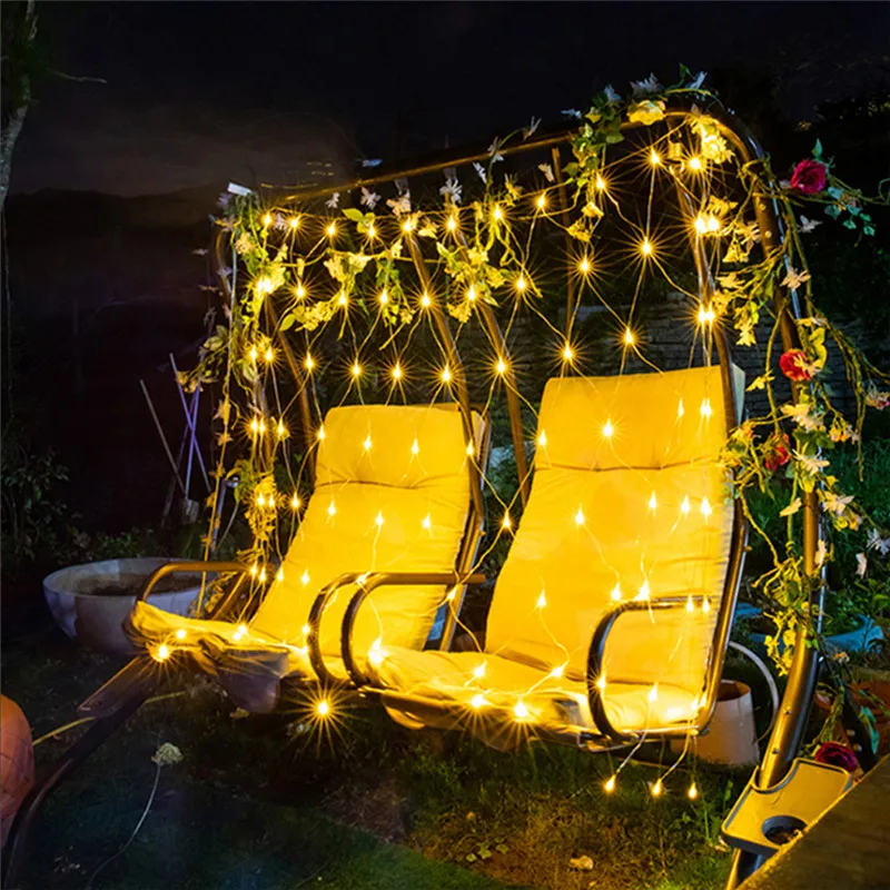 

4mx6M 1.5MX1.5M 2x3M LED String Christmas Net Lights Outdoor Fairy Garden Decor Wedding Party Decoration Curtain Lights Street