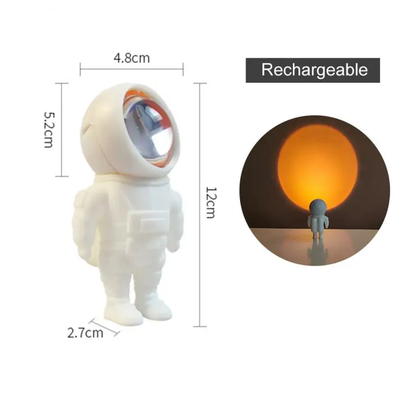 

Astronaut Projection Lamp Sundown Dusk RGB Atmosphere Light Desktop Decorations Breaking Dawn Night Light Home Office Supplies