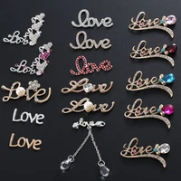 diy mobile phone case accessories hand inlaid diamond love letter water drop english accessories mobile phone beauty materials