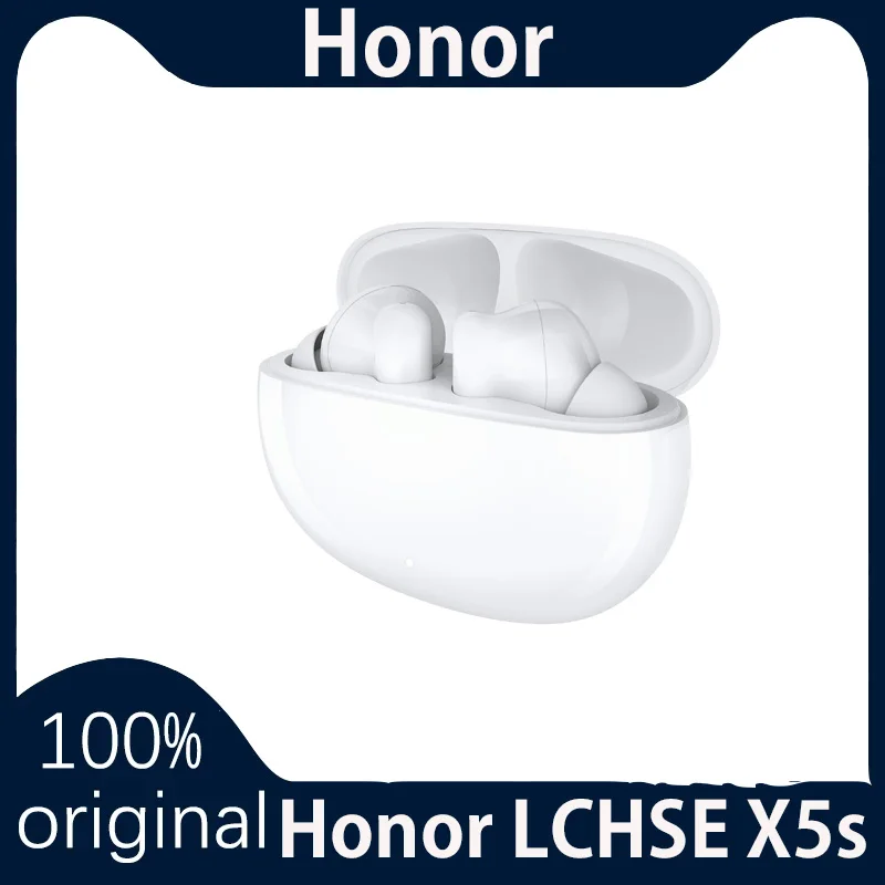 

Оригинальные наушники HONOR CHOICE LCHSE X5s TWS, беспроводные наушники с двойным микрофоном, шумоподавлением, Bluetooth 5,3, питание от батареи 35 часов, низк...