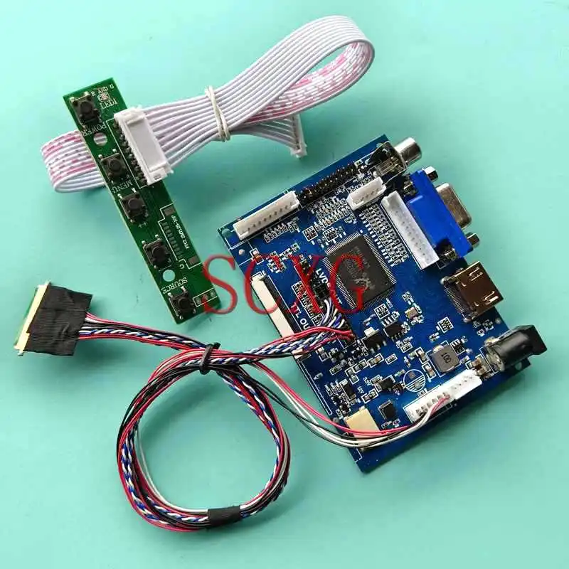 

For LTN133AT23 LTN133AT27 Laptop LCD Screen Driver Controller Board HDMI-Compatible 40 Pin LVDS AV VGA 1366*768 13.3" DIY Kit