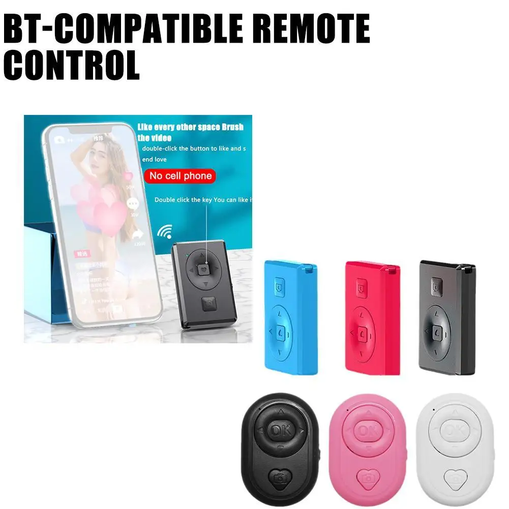 

Bluetooth-compatible Remote Control Button Rechargeable Type-C Charging Wireless Photo Video Selfie Controller For Android IOS