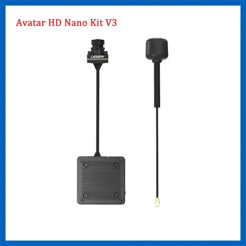 

Caddx Walksnail Avatar HD Nano Kit V3 (с кабелем 14 см) 1080P/60fps 4:3 Встроенный датчик 32G Память 500 мВт