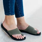 Сандалии женские с открытым носком, мягкая повседневная обувь, пляжные шлепанцы, 2022