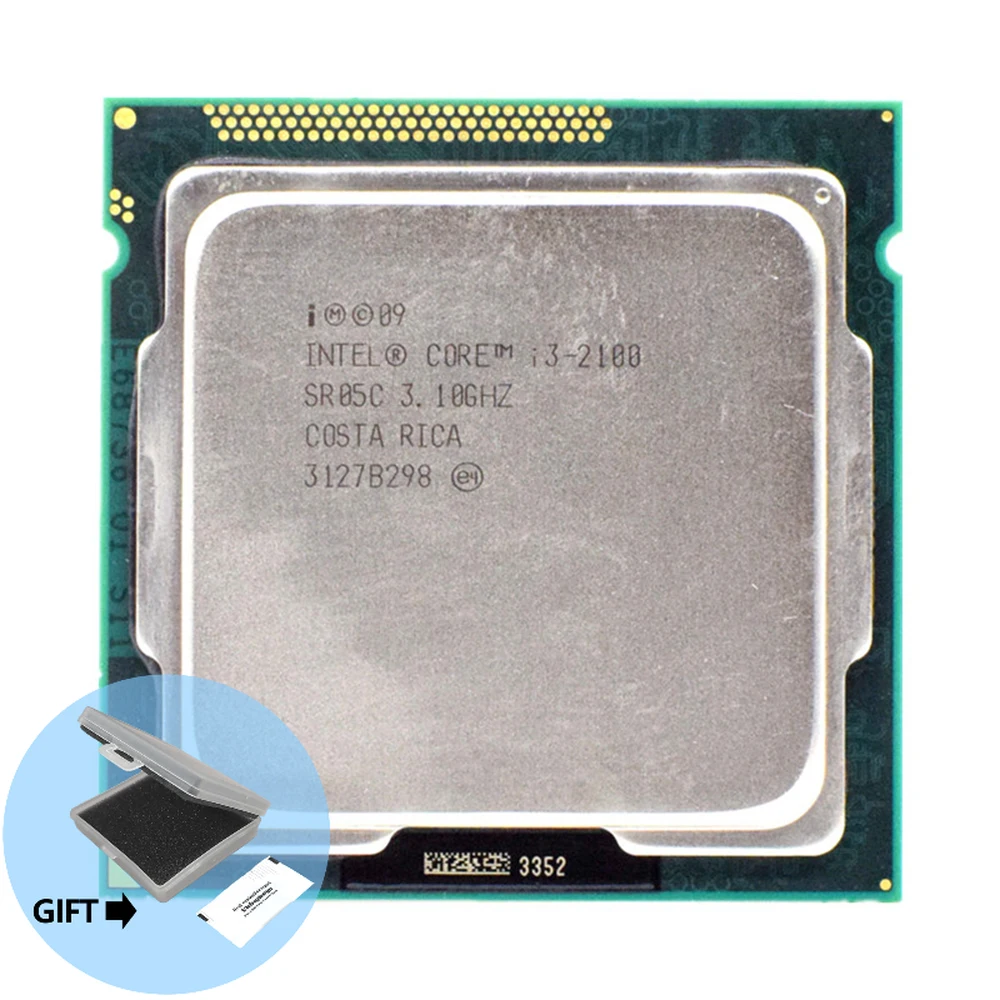

Intel Core i3 2100 Processor 3.1GHz 3MB Cache Dual Core Socket 1155 Desktop CPU