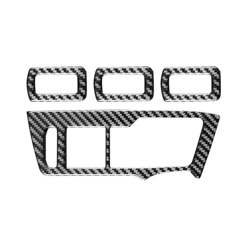 

Панель переключателя стеклоподъемника из углеродного волокна декоративная отделка для Tiguan L 2017-2021 аксессуары для интерьера