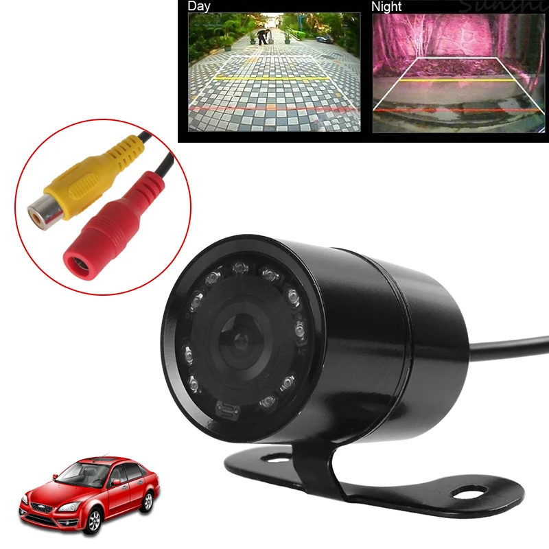 Waterproof Car Rear View Camera 12V Night Vision Auto Reverse Parking Front View Camera Wide Angle Parking Assistance Camera