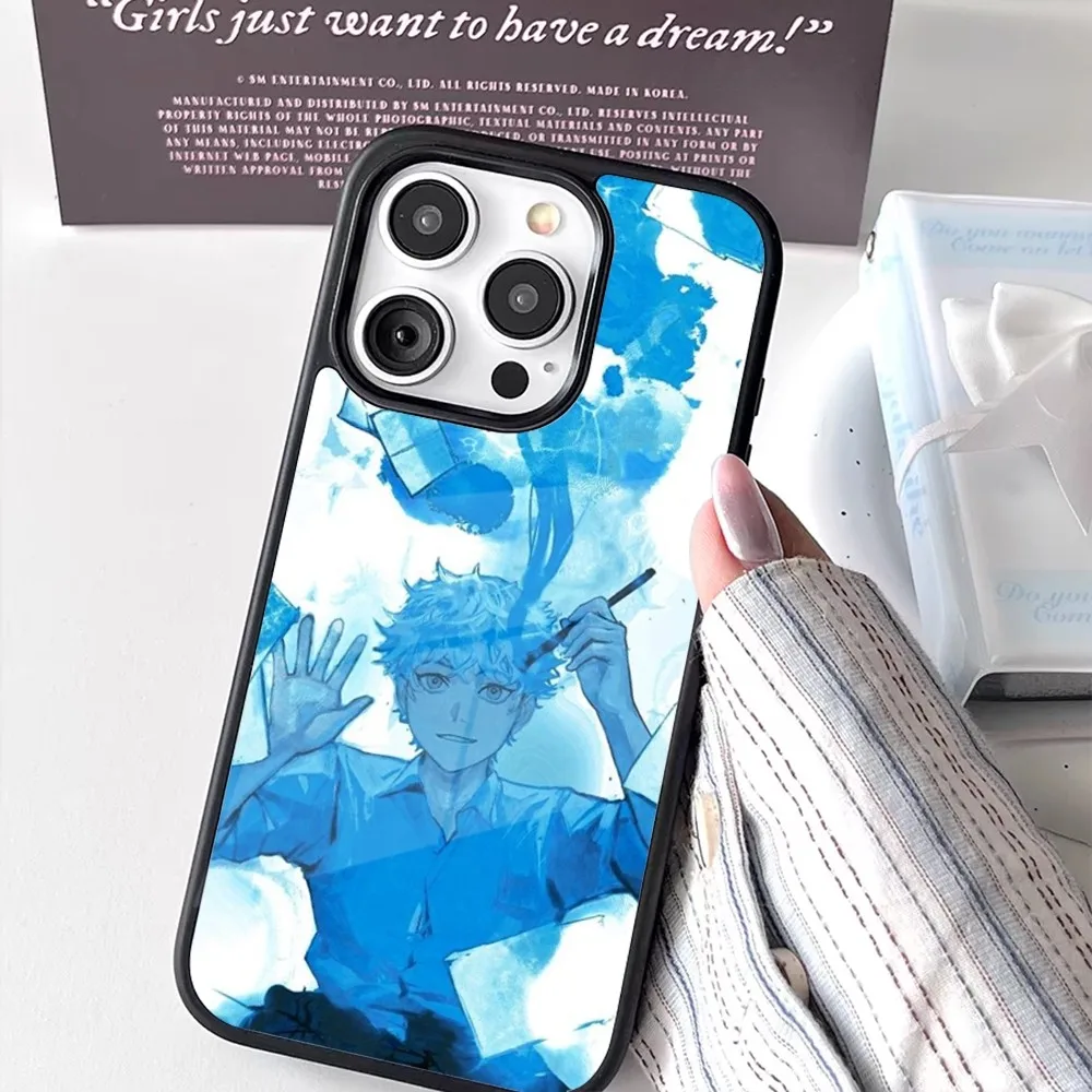 Чехол для телефона Yatora Yaguchi Blue Period iPhone 16 15 14 13 12 11 Pro Max Plus Mini New Magsafe с магнитной