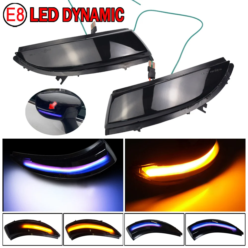 

For Renault Captur Kaptur 13-16 Clio IV MK4 13-18 Zoe Dynamic Turn Signal Light LED Mirror Sequential Indicator Blinker Lamp