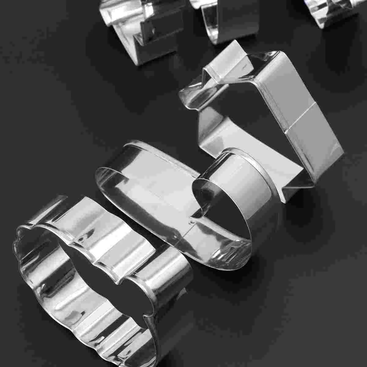 

Cookie Molds Christmas Biscuitsanta Mould Cake Steel Baking Stainless Chocolate Diymetal Tree Holiday Claus Cupcake Tool Kitchen