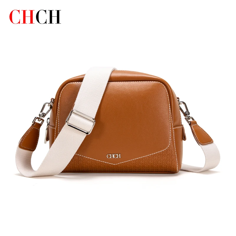 

CHCH New Women's Retro Messenger Leather Mobile Phone Shoulder Bag Fashion Cow Leather Handbag