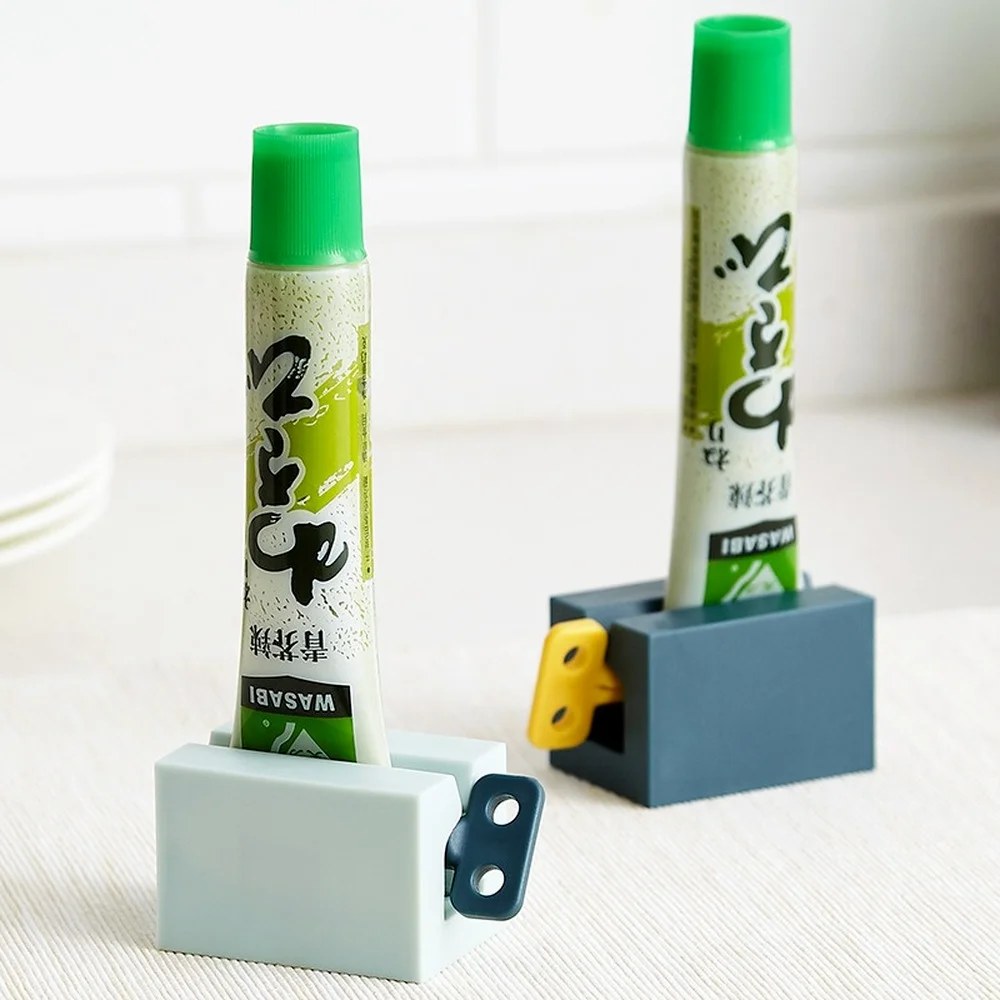 

Toothpaste Squeezers Extruder Cleanser Press Dispenser Device Household Lazy Rolling Holder Clip-on Bathroom Accessories